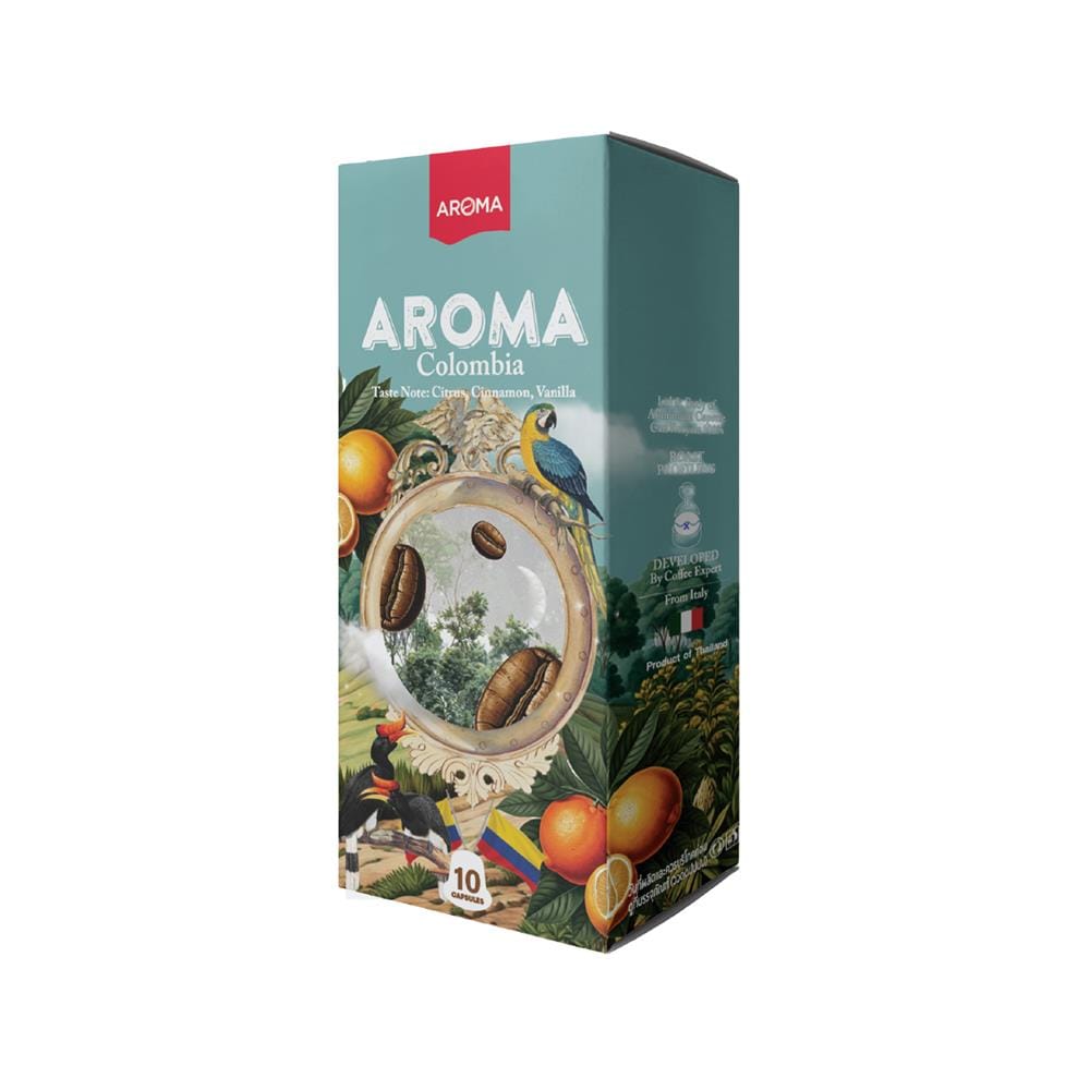 แคปซูลเครื่องชงกาแฟ AROMA โคลัมเบีย 5.5 ก. (10 แคปซูล)