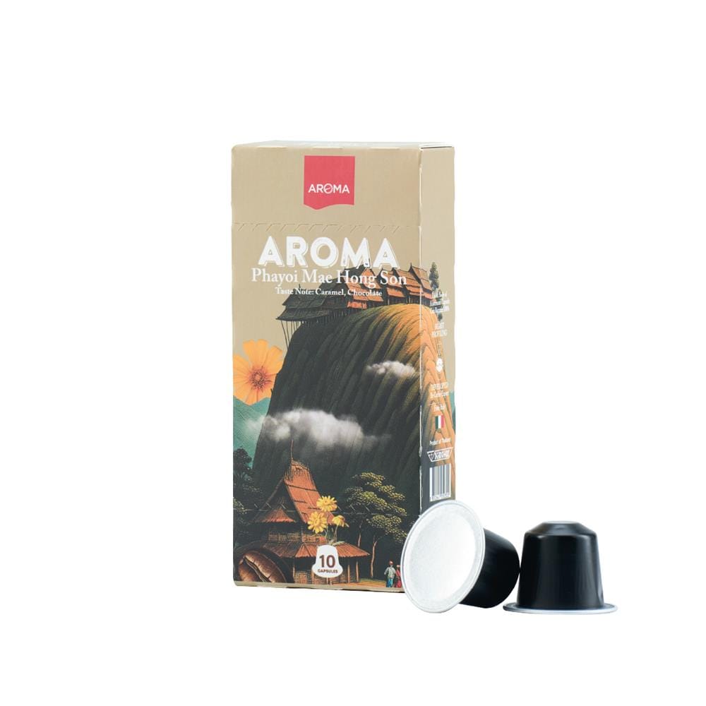 แคปซูลเครื่องชงกาแฟ AROMA พะยอยแม่ฮ่องสอน 5.5 ก. (10 แคปซูล)