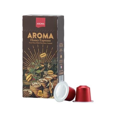 แคปซูลเครื่องชงกาแฟ AROMA ฮันนี่เอสเพรสโซ 5.5 ก. (10 แคปซูล)_0