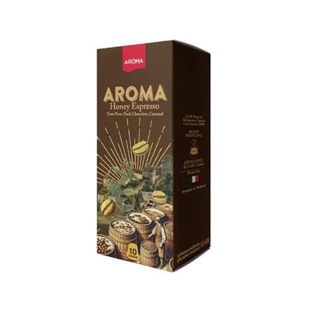 แคปซูลเครื่องชงกาแฟ AROMA ฮันนี่เอสเพรสโซ 5.5 ก. (10 แคปซูล)_2