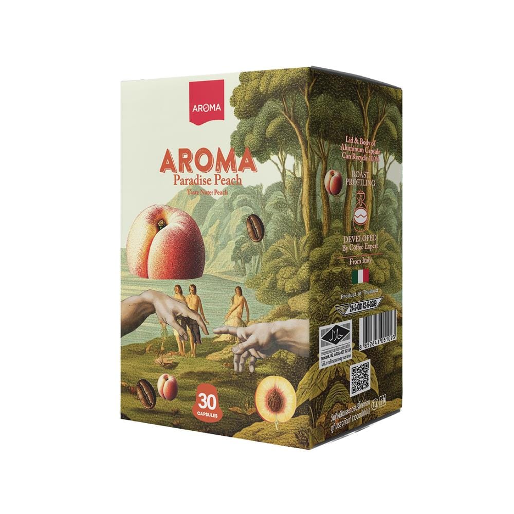 แคปซูลเครื่องชงกาแฟ AROMA พีช 5.5 ก. (30 แคปซูล)