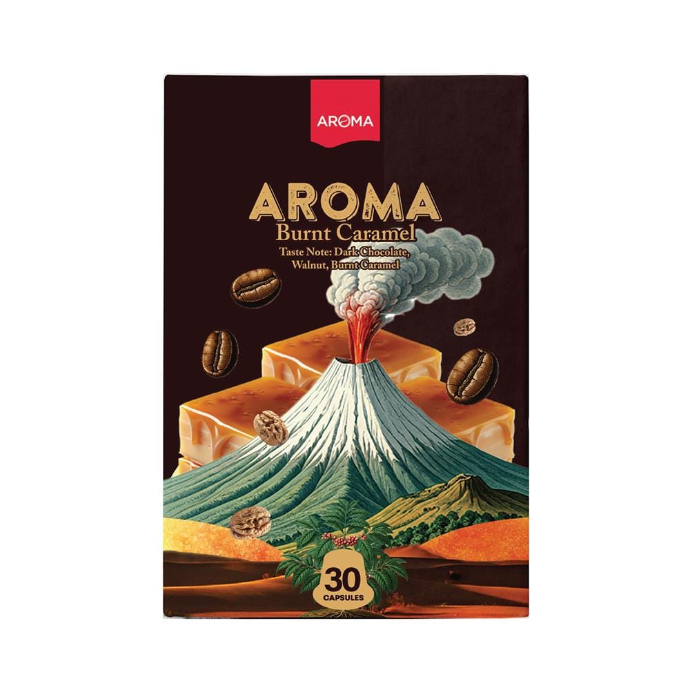 แคปซูลเครื่องชงกาแฟ AROMA เบิร์นคาราเมล 5.5 ก. (30 แคปซูล)