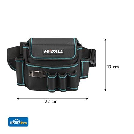 กระเป๋าคาดเอวเครื่องมือช่าง MATALL HP-110 สีดำ/ฟ้า_5