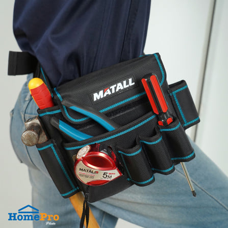 กระเป๋าคาดเอวเครื่องมือช่าง MATALL HP-110 สีดำ/ฟ้า_5