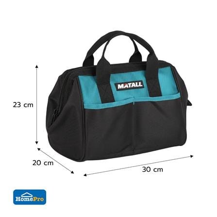 กระเป๋าเครื่องมือช่าง MATALL HP-101 12 นิ้ว สีดำ/ฟ้า_6