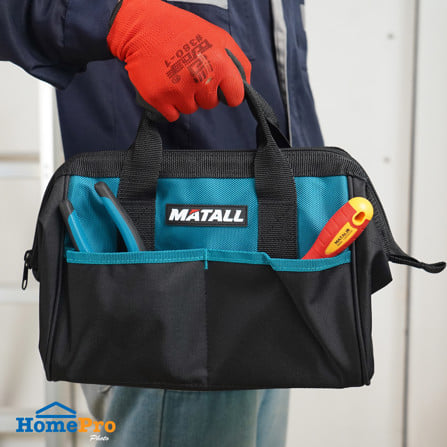 กระเป๋าเครื่องมือช่าง MATALL HP-101 12 นิ้ว สีดำ/ฟ้า_5