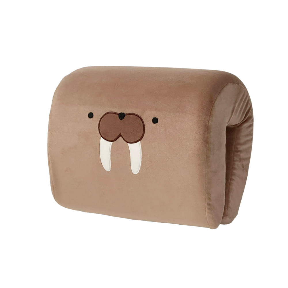 หมอนรองคอ SNAZZ K-WALRUS 9.5x11.5 นิ้ว สีน้ำตาล_1
