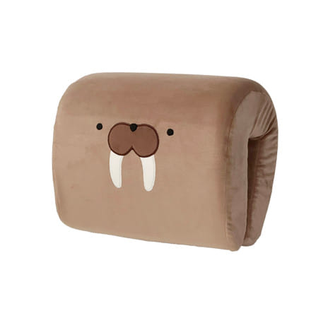 หมอนรองคอ SNAZZ K-WALRUS 9.5x11.5 นิ้ว สีน้ำตาล_0