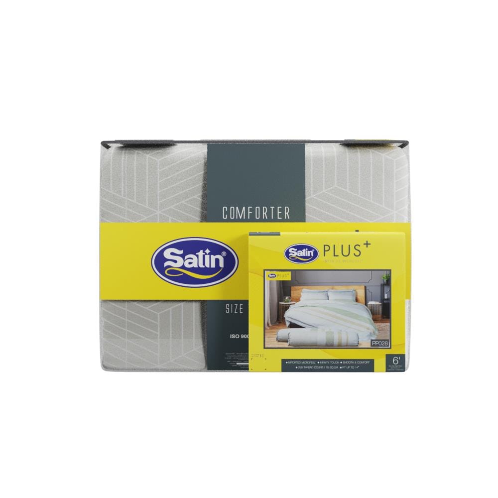 ชุดผ้าปูที่นอน 6 ฟุต (ชุด 6 ชิ้น) SATIN PLUS PRINTED SERIES PP028