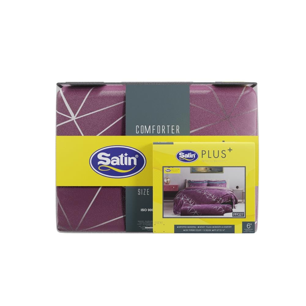 ชุดผ้าปูที่นอน 6 ฟุต (ชุด 6 ชิ้น) SATIN PLUS PRINTED SERIES PP027