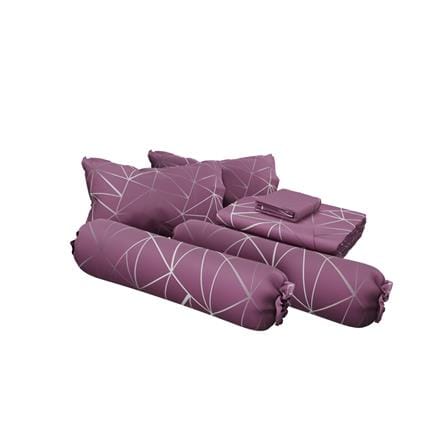 ชุดผ้าปูที่นอน 6 ฟุต (ชุด 6 ชิ้น) SATIN PLUS PRINTED SERIES PP027_2