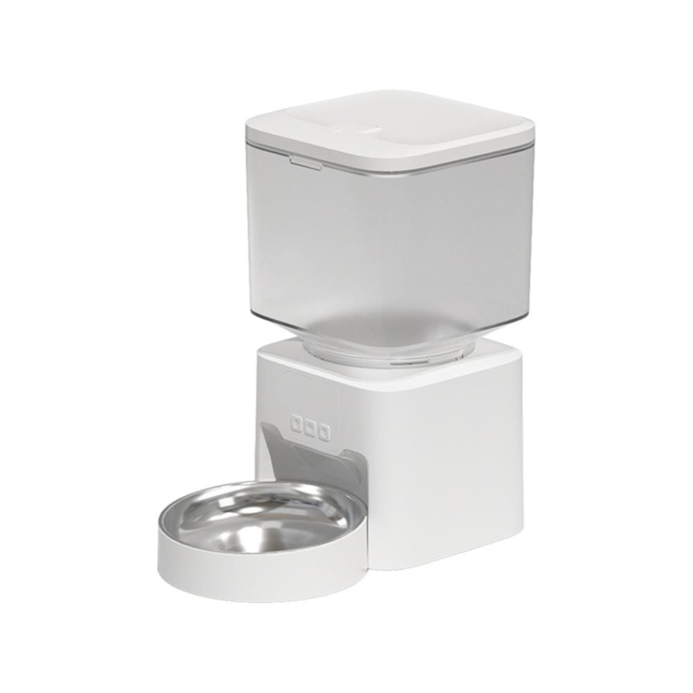เครื่องให้อาหารสัตว์เลี้ยงอัตโนมัติ ELSPET MAGIC CUBE สีขาว