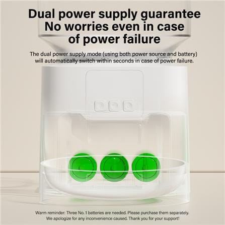 เครื่องให้อาหารสัตว์เลี้ยงอัตโนมัติ ELSPET MAGIC CUBE สีขาว_4