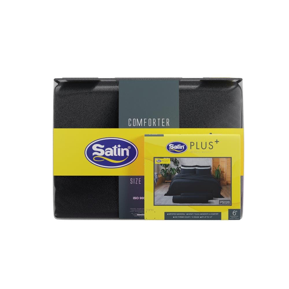 ชุดผ้าปูที่นอน 6 ฟุต (ชุด 6 ชิ้น) SATIN PLUS SOLID COLOR PS026