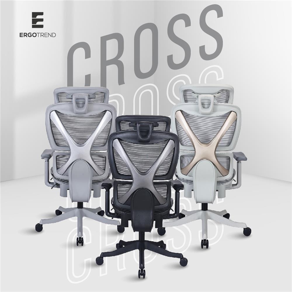 เก้าอี้สุขภาพ ERGOTREND ULTIMATE CROSS สีเทา