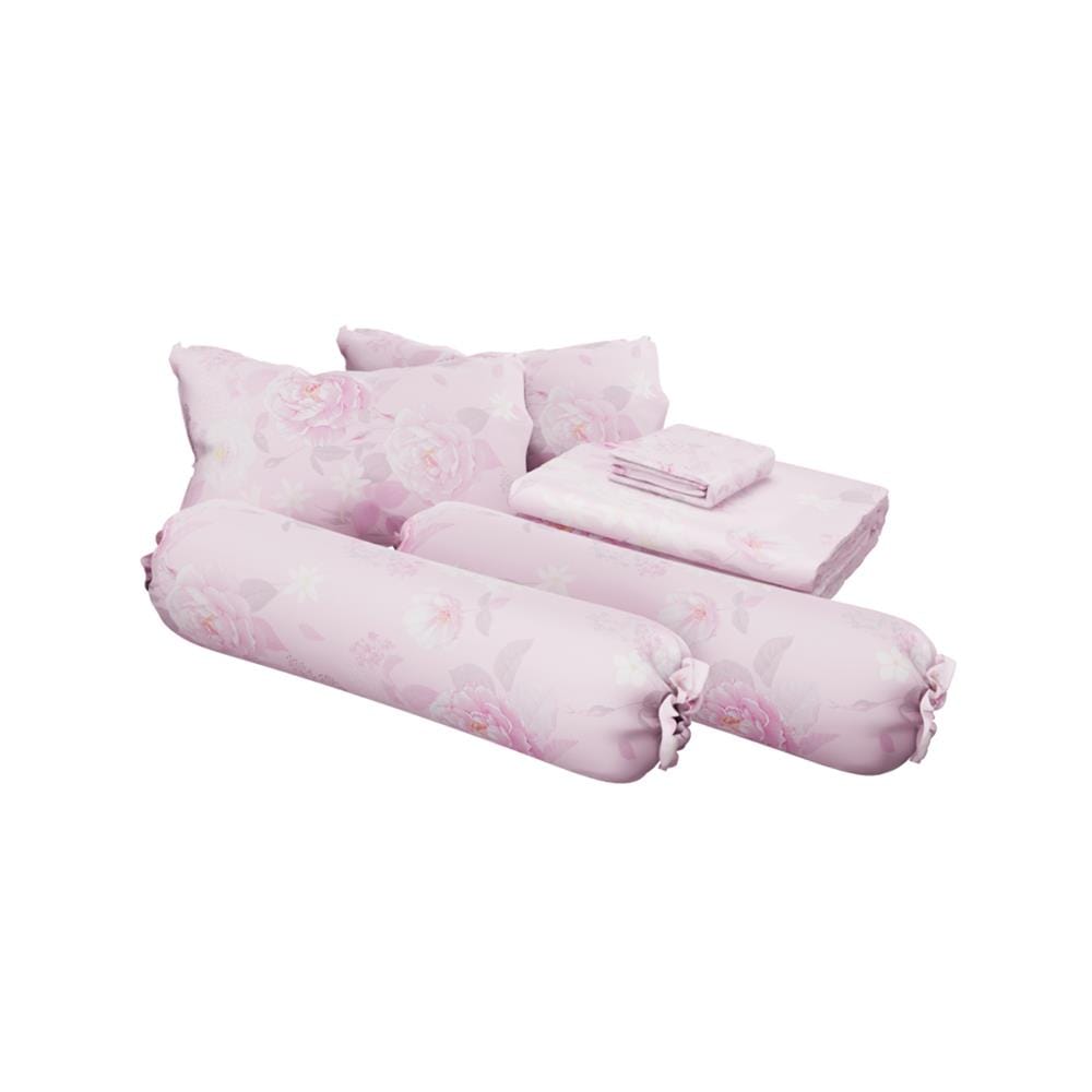 ชุดผ้าปูที่นอน 6 ฟุต (ชุด 6 ชิ้น) SATIN PLUS PRINTED SERIES PP037