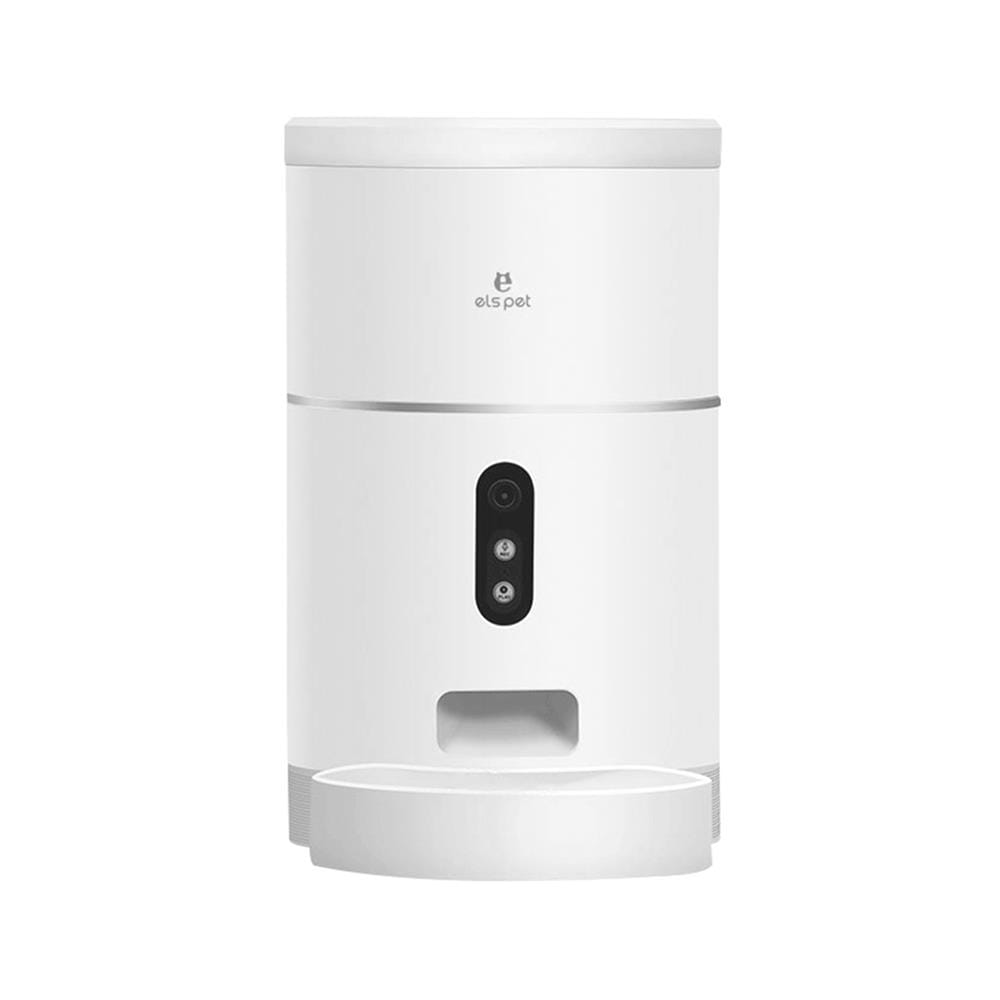 เครื่องให้อาหารสัตว์เลี้ยงอัตโนมัติ ELSPET PUREWHITE C สีขาว