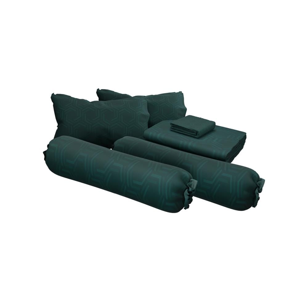 ชุดผ้าปูที่นอน 6 ฟุต (ชุด 6 ชิ้น)  SATIN PLUS LUCKY ME LUCKY WISH LK078