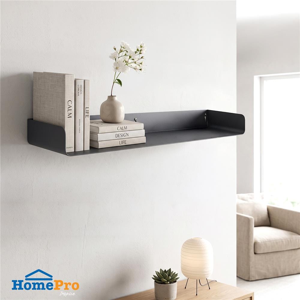 ชั้นเหล็กติดผนัง STACKO KUMI 60x15x5 ซม. สีเทา