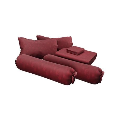 ชุดผ้าปูที่นอน 6 ฟุต (ชุด 6 ชิ้น) SATIN PLUS LUCKY ME LUCKY WISH LK075_2