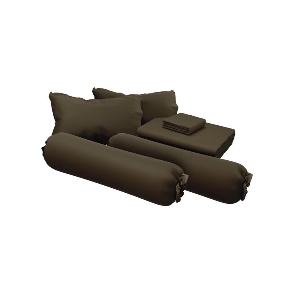 ชุดผ้าปูที่นอน 6 ฟุต (ชุด 6 ชิ้น) SATIN PLUS SOLID COLOR PS021