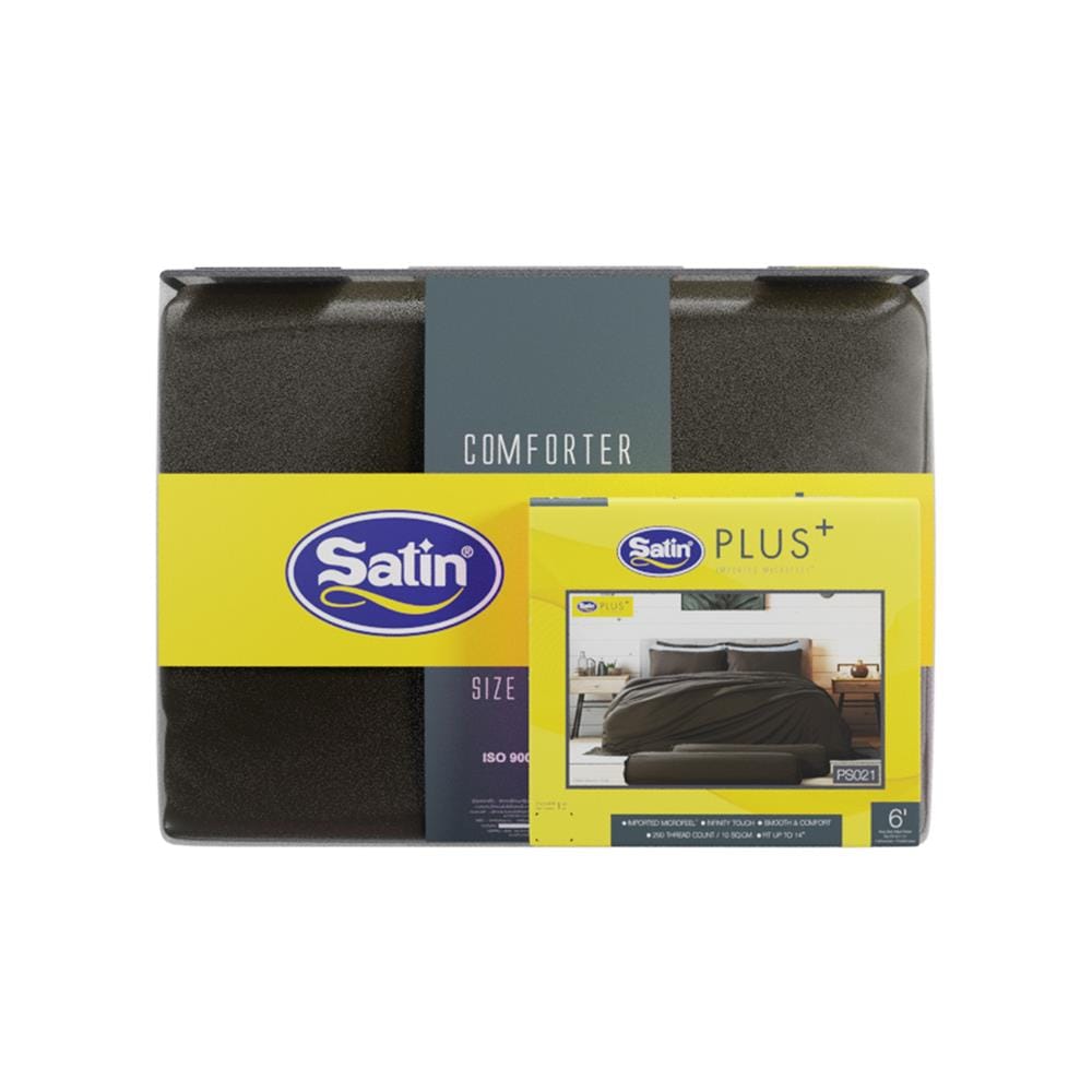 ชุดผ้าปูที่นอน 6 ฟุต (ชุด 6 ชิ้น) SATIN PLUS SOLID COLOR PS021