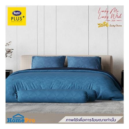 ชุดผ้าปูที่นอน 6 ฟุต (ชุด 6 ชิ้น) SATIN PLUS LUCKY ME LUCKY WISH LK081_0