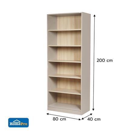 ชั้นวางของ 6 ชั้น FURDINI KEEPER+ 80 ซม. สี LIGHT OAK/SOFT BEIGE_10