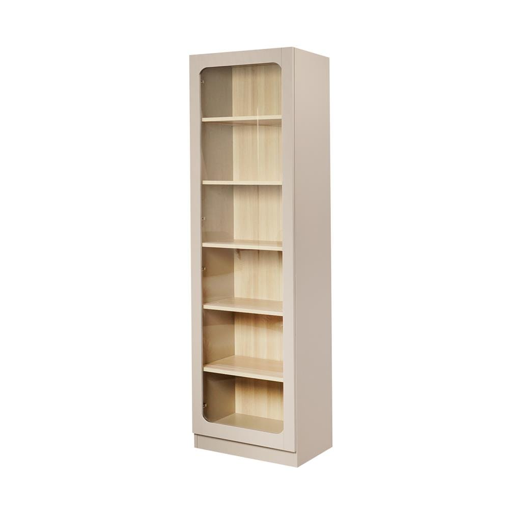 ตู้โชว์ FURDINI KEEPER+ 60 ซม. สี LIGHT OAK/SOFT BEIGE/กระจกใส