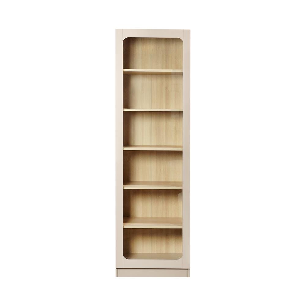 ตู้โชว์ FURDINI KEEPER+ 60 ซม. สี LIGHT OAK/SOFT BEIGE/กระจกใส