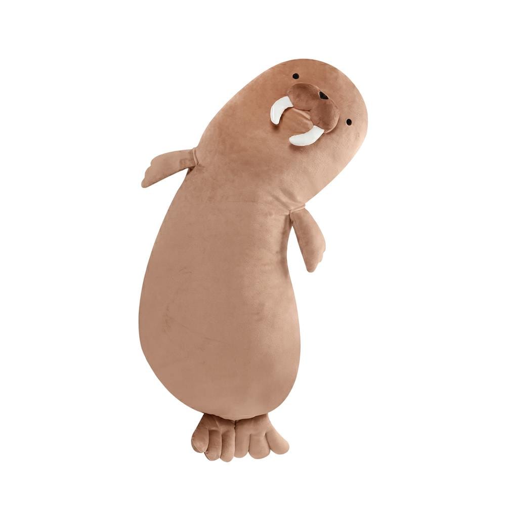 หมอนอิง SNAZZ K-WALRUS 33X15.8 นิ้ว สีน้ำตาล_0
