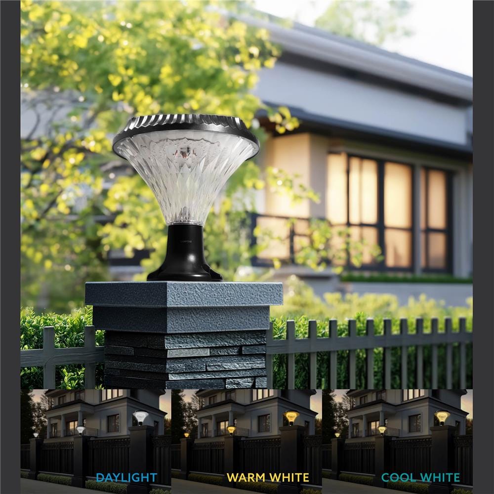ไฟหัวเสา SOLAR LAMPTAN SUPERIOR 50 วัตต์ DAYLIGHT/COOL WHITE/WARM WHITE สีดำ