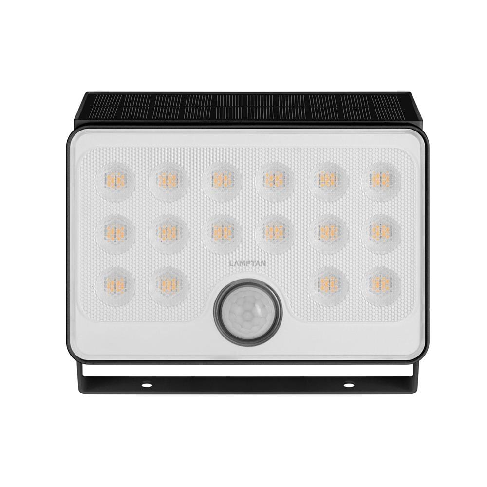ไฟผนังภายนอก SOLAR LAMPTAN SLIMRAY 40 วัตต์ WARM WHITE สีดำ