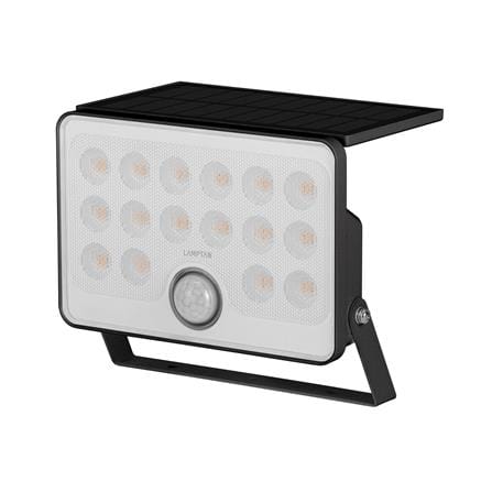 ไฟผนังภายนอก SOLAR LAMPTAN SLIMRAY 40 วัตต์ WARM WHITE สีดำ_0