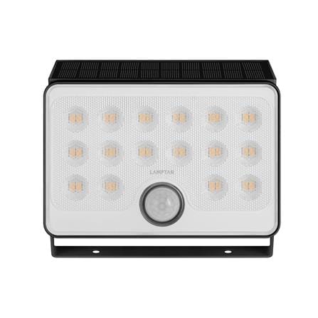 ไฟผนังภายนอก SOLAR LAMPTAN SLIMRAY 40 วัตต์ WARM WHITE สีดำ_1