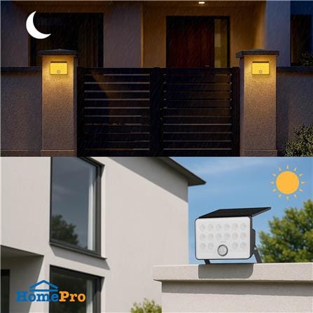 ไฟผนังภายนอก SOLAR LAMPTAN SLIMRAY 40 วัตต์ WARM WHITE สีดำ_11