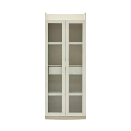 ตู้โชว์ 2 บานเปิด BURO AVANI 75-B 75 ซม. สีครีม/โอ๊ค_1