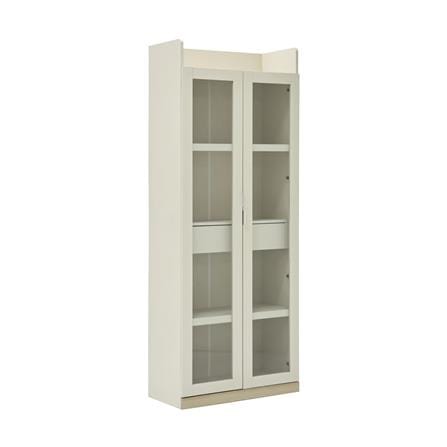 ตู้โชว์ 2 บานเปิด BURO AVANI 75-B 75 ซม. สีครีม/โอ๊ค_2