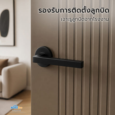 ประตูภายใน WPC เจาะลูกบิด AZLE MD9 70x220 ซม. สี URBAN GREY_5