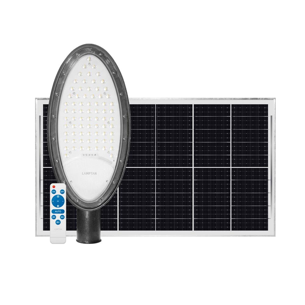 ไฟถนน SOLAR LAMPTAN RAISELIGHT 1000 วัตต์ DAYLIGHT สีเทา