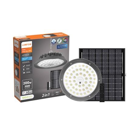 ไฟช่อภายนอก SOLAR LAMPTAN ATMOS 200 วัตต์ DAYLIGHT สีดำ_0