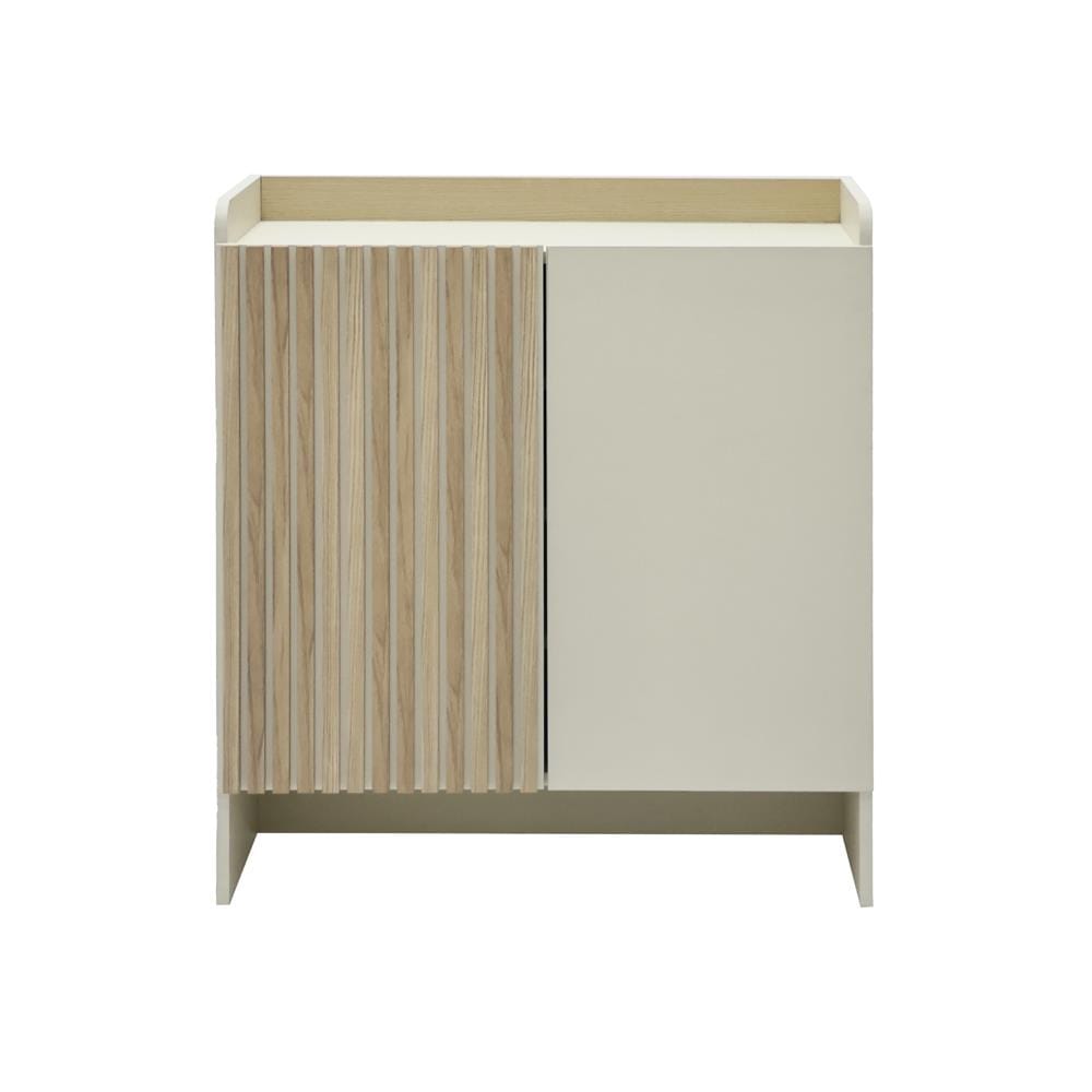 ตู้วางรองเท้า BURO AVANI 80 ซม. สีครีม/โอ๊ค