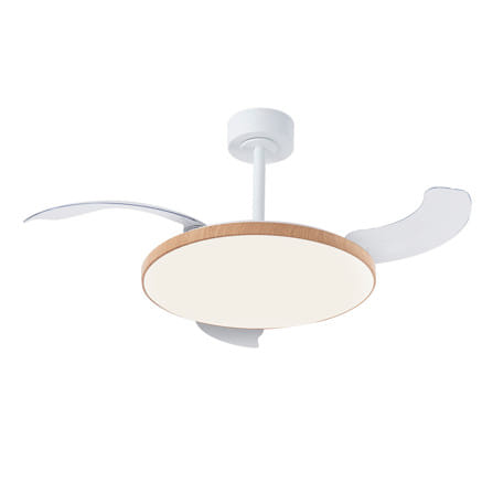 พัดลมโคมไฟ LED CARINI SLIM FAN 50 วัตต์ DAYLIGHT/COOL WHITE/WARM WHITE  42 นิ้ว สีขาว/ลายไม้_0
