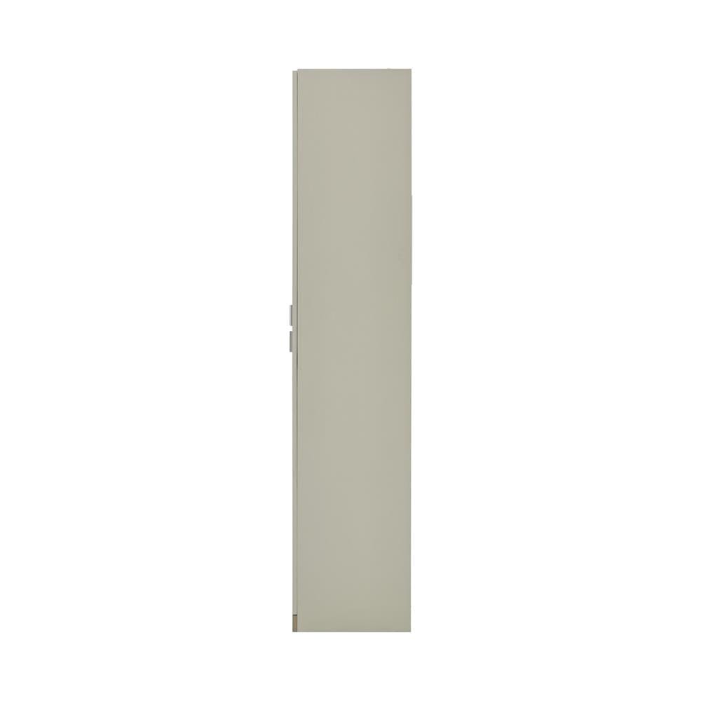 ตู้โชว์ 2 บานเปิด BURO AVANI 75-A 75 ซม. กระจกใส สีครีม/โอ๊ค