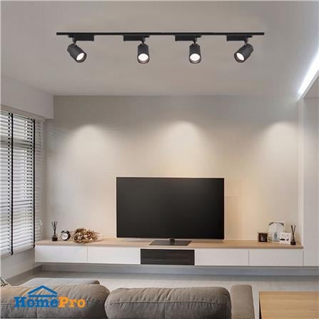 แทรคไลท์ติดราง LED CARINI DR45 40 วัตต์ DAYLIGHT/COOL WHITE/WARM WHITE สีดำ_1