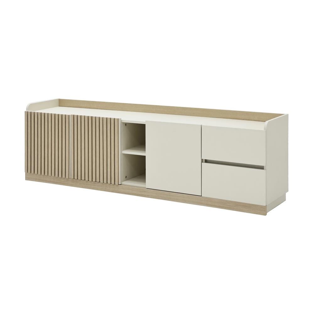 ตู้วางทีวี BURO AVANI 180 ซม. สีครีม/โอ๊ค