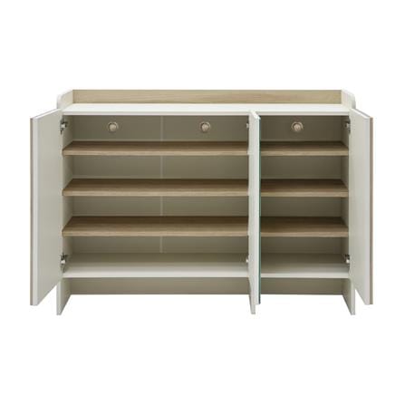 ตู้วางรองเท้า BURO AVANI 120 ซม. สีครีม/โอ๊ค_3