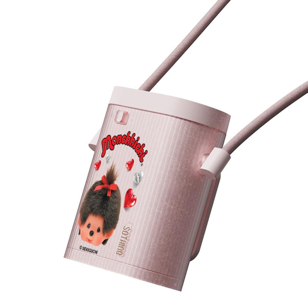 พัดลมคล้องคอ 1 นิ้ว SOTHING ICE CUBE-PK MONCHHICHI สีชมพู