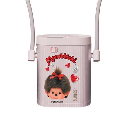 พัดลมคล้องคอ 1 นิ้ว SOTHING ICE CUBE-PK MONCHHICHI สีชมพู_0