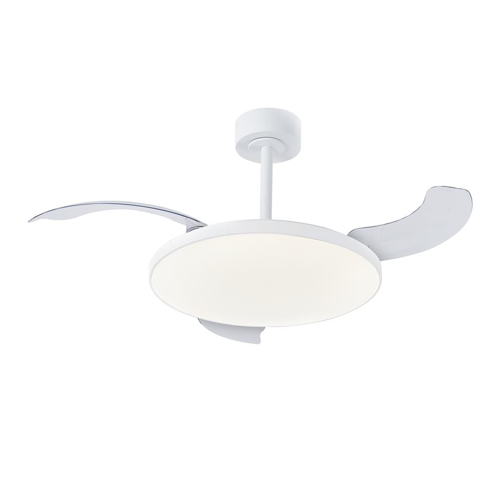 พัดลมโคมไฟ LED CARINI SLIM FAN 50 วัตต์ DAYLIGHT/COOL WHITE/WARM WHITE 42 นิ้ว สีขาว